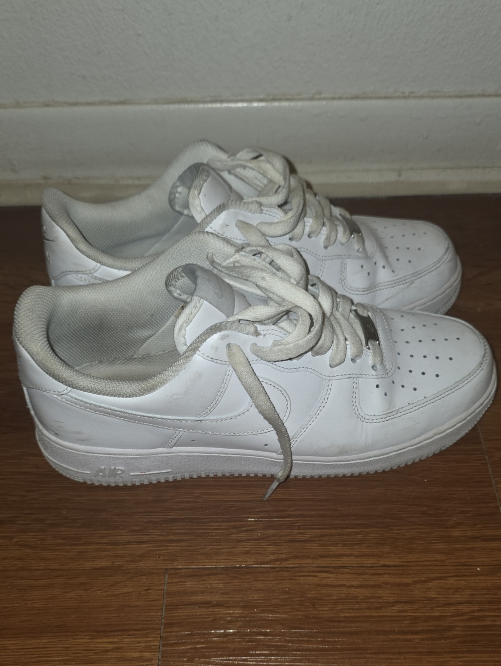Nike White Low-Top Leather Sneakers